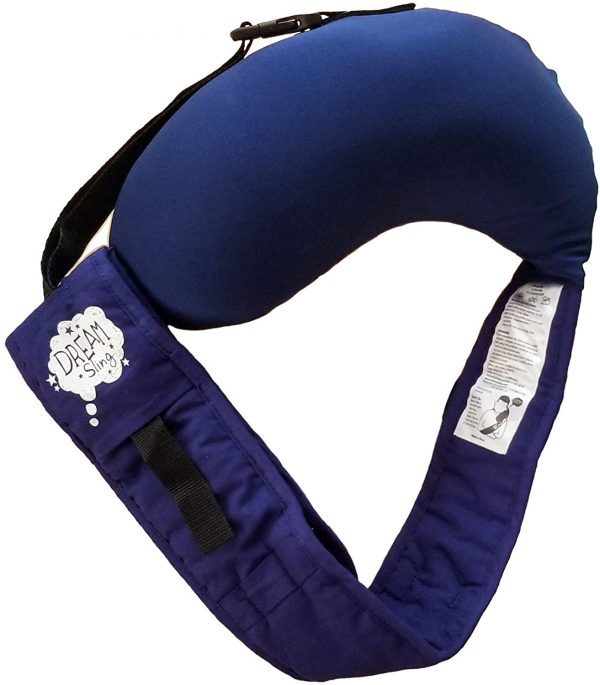 Dream Sling Travel Pillow - First Neck Pillow with an Arm-Sling! Supports The Head, Body, and Arms, Providing The Leaning Support. Perfectly Balanced Sleep System Anywhere! (Navy) - Image 3